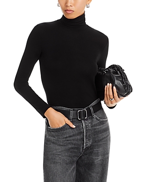 Shop Agolde Pascale Turtleneck In Black