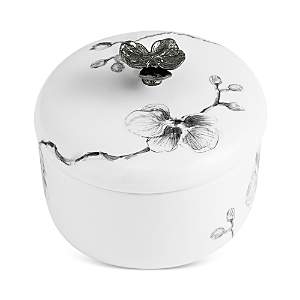 Michael Aram Orchid Porcelain Large Container In White