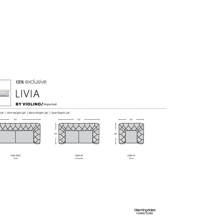 Shop Violino Livia Fabric Sofa - 100% Exclusive In Hemp