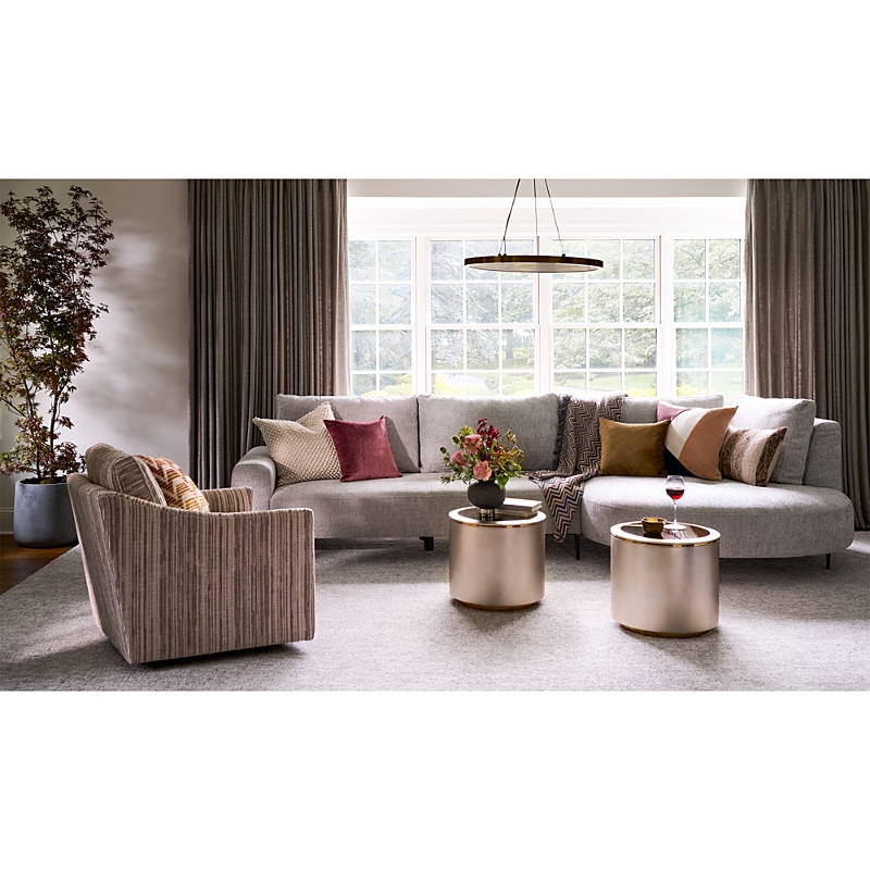 Caracole All Around End Table In Gold