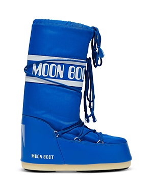 Shop Moon Boot Women's Icon Nylon Cold Weather Boots In Electric