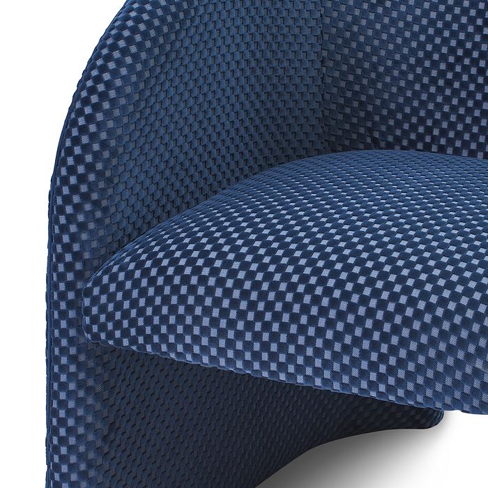 Massoud Melissa Chair In Checker Ivory