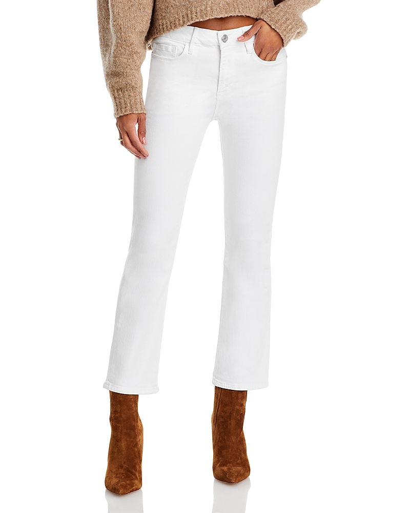 Frame Bootcut Jeans In Blanc