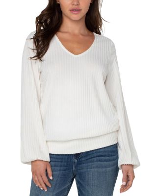 Liverpool Los Angeles - Twist Back Long Sleeve Knit Top