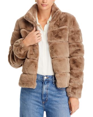 Love Token Zion Faux Fur Leopard Jacket main image 0