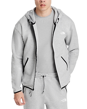 The North Face Tech Full Zip Hoodie In Tnf Light Gray