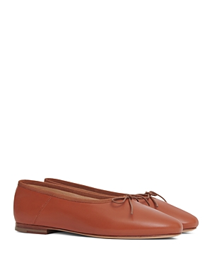 Mansur Gavriel Woman Ballet Flats Tan Size 8 Leather In Maple