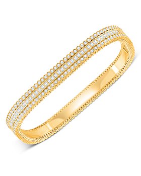 Chanel 3 Bracelets Stackable Dark Beige Leather Gold Woven "
