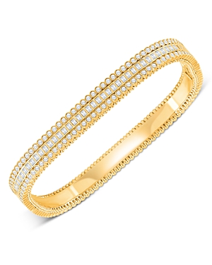 Harakh Diamond Bangle Bracelet in 18K Yellow Gold, 4.5 ct. t.w.