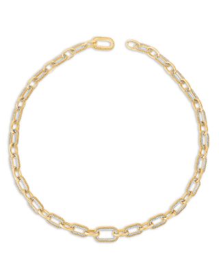 Harakh Diamond Link Necklace in 18K Yellow Gold, 2.8 ct. t. w., 17