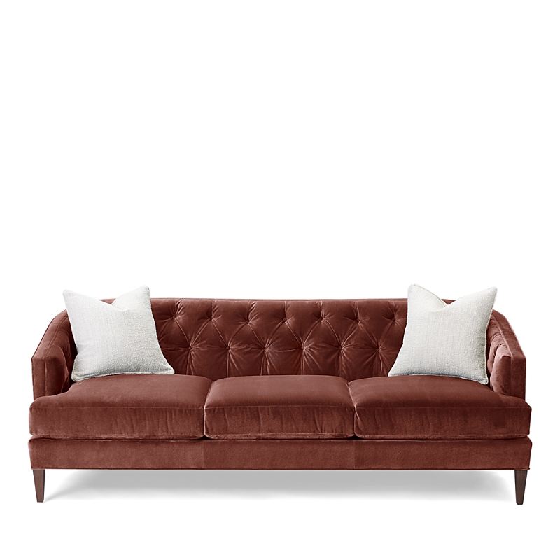 Massoud Bedford Tufted Sofa In Lankara Paprika