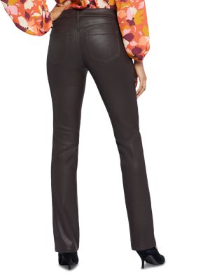 Marilyn Coated High Rise Straight Jeans