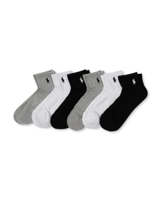 Cushioned Quarter Crew Socks, Pack of 6