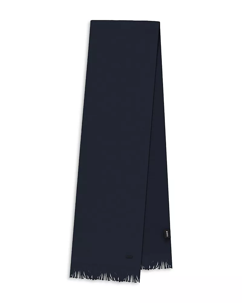 Boss Hugo Boss Albas Fringe Wool Scarf