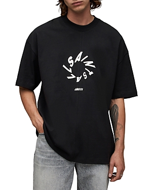 ALLSAINTS OVERSIZED FIT HALO LOGO GRAPHIC TEE