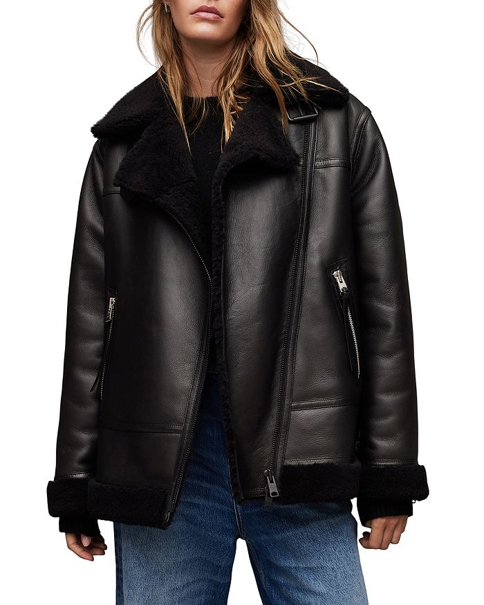 ALLSAINTS Sola Shearling Coat | Bloomingdale's