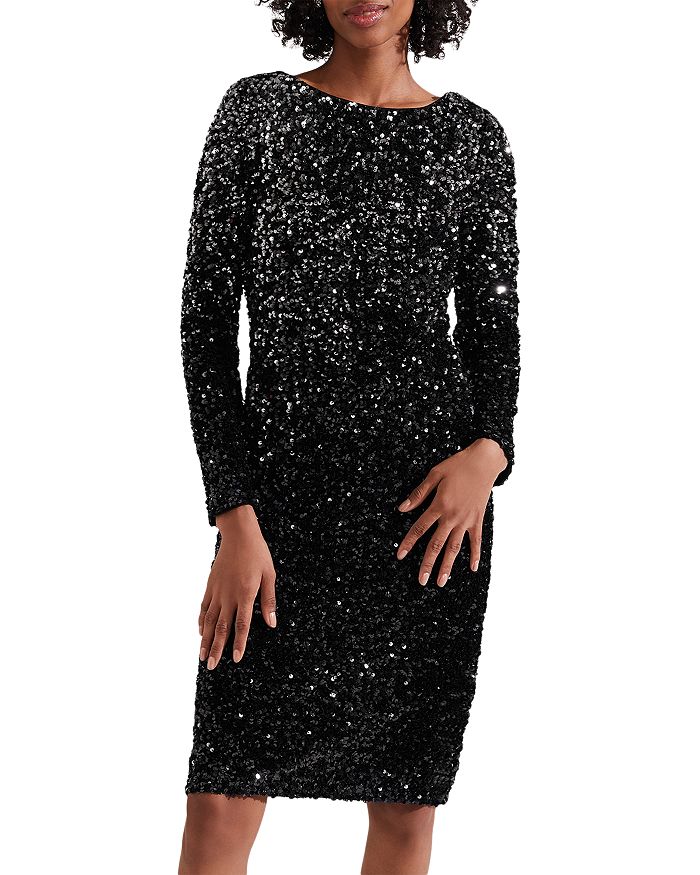 HOBBS LONDON Sawyer Sequin Dress Bloomingdale's