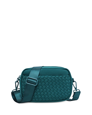 Sol & Selene Inspiration Small Woven Neoprene Crossbody In Forest