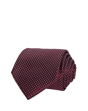 The Men's Store At Bloomingdale's Micro Dot Neat Silk Classic Tie - 100% Exclusive In Black/red