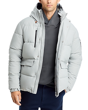 Save The Duck Alter Hooded Quilted Parka In Frost Grey