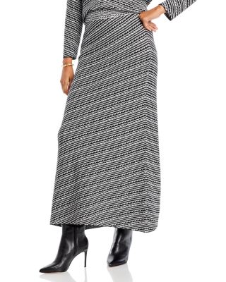 Misook Cozy Knit A-Line Maxi Skirt