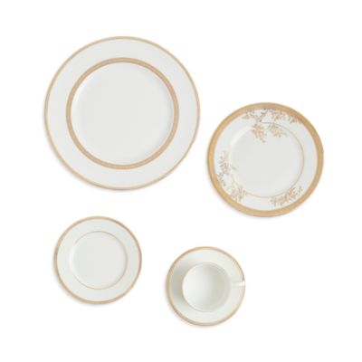 Vera Wang Lace Gold 10 Piece Dinnerware Set, Service for 2