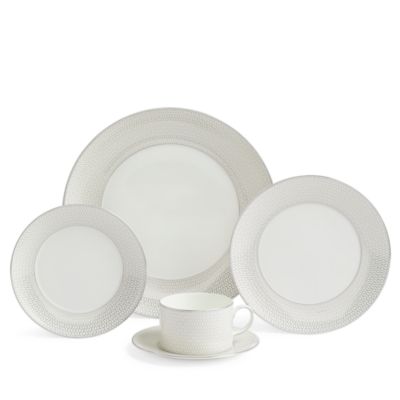 Gio Platinum Dinnerware 5 Piece Place Setting
