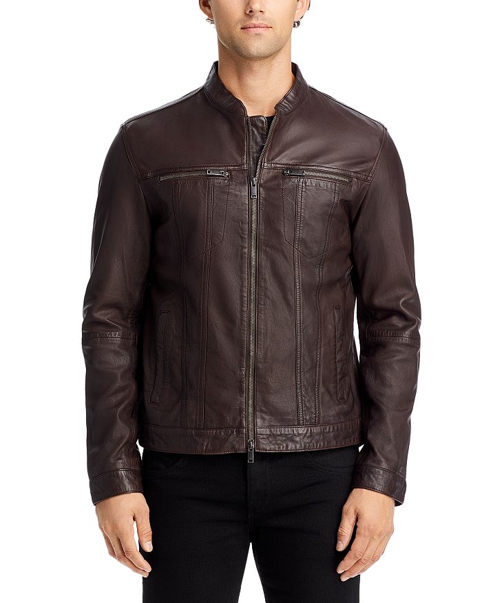 Goochi Monogram Leather Jacket | Paws Circle | Designer Dog Coat S