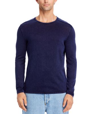 Acid-Wash Crewneck Sweater