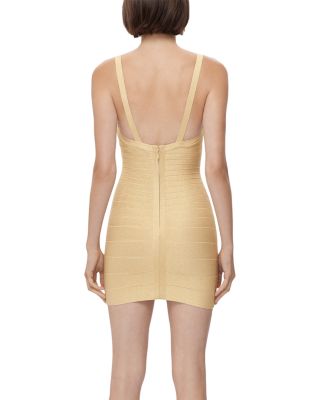 Icon Metallic Bandage Bustier Mini Dress