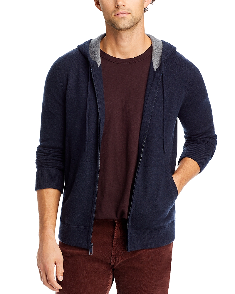 VINCE FULL ZIP CASHMERE HOODIE,MR7866893