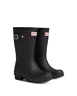 Hunter Unisex Tri Color Logo Backstrap Boots - Little Kid, Big Kid In Black
