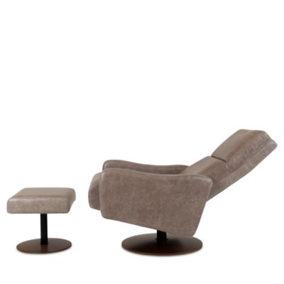 Remi Leather Swivel Recliner