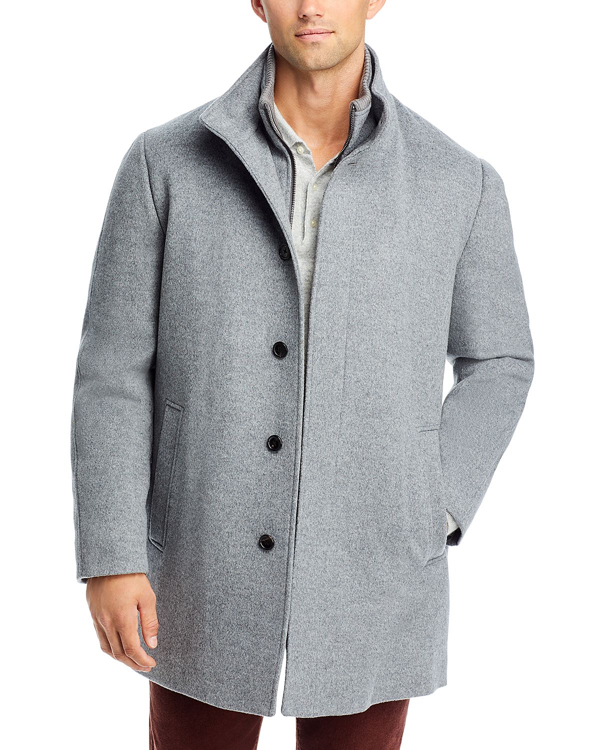 Cardinal of Canada Mont Royal Wool & Cashmere Regular Fit Car Coat