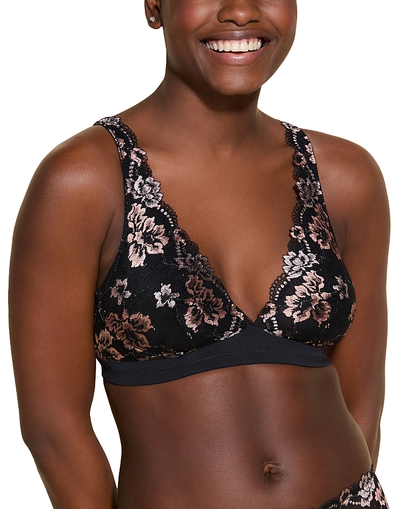 Cosabella Savona Lace Bralette In Black/mandorla