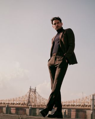 Plaid Single Breasted Blazer