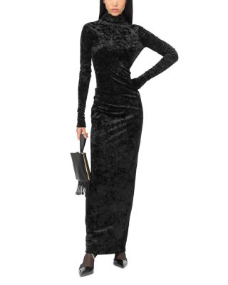 PINKO Axel Crushed Velvet Open Back Dress | Bloomingdale's Women