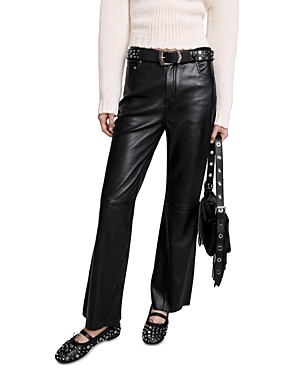 MAJE CLASSIC LEATHER trousers