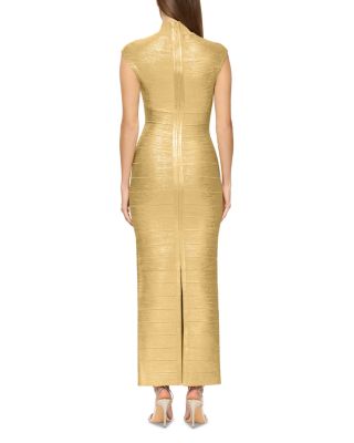 Foiled Cutout Bandage Gown