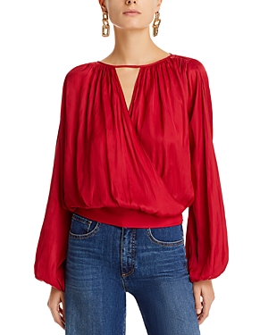 Ramy Brook Janiyah Top In Soiree Red