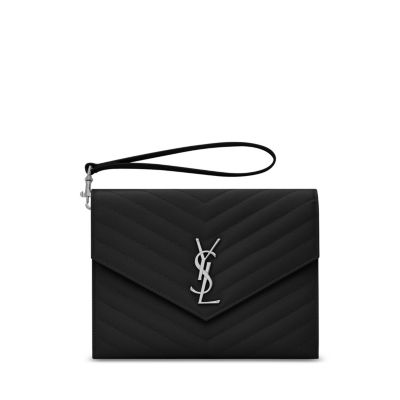 Saint Laurent Cassandre Matelasse Flap Pouch