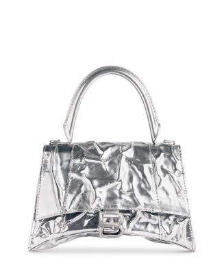 【BALENCIAGA】HOURGLASS SMALL SHOULDER BAG Balenciaga Hourglass Mini Handbag With Chain And Rhinestones
