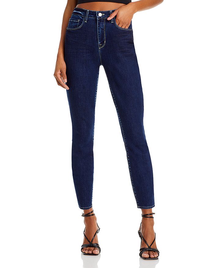 L'AGENCE Margot High Rise Cropped Skinny Jeans in 4AM | Bloomingdale's