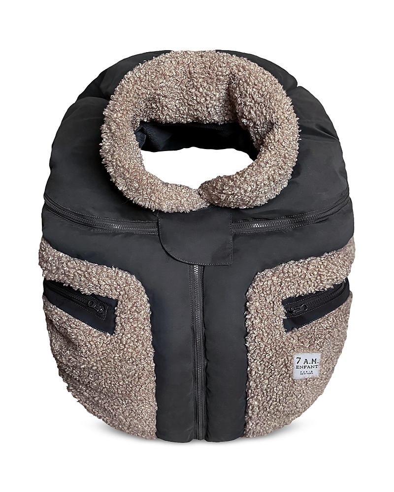 Shop 7am Enfant Car Seat Cocoon In Applique Oatmeal