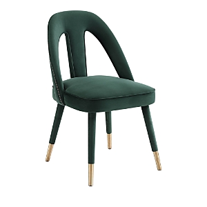Shop Tov Furniture Petra Velvet Side Chair In Forest Green
