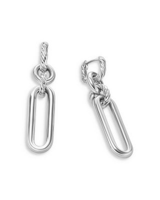 Sterling Silver Lexington Double Link Drop Earrings