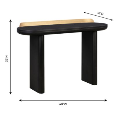 Braden Desk/Console Table in Black