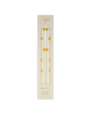 Meri Meri - Ivory Star Taper Candles, Set of 2
