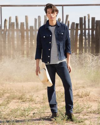 L'Homme Slim Brushed Twill Pants