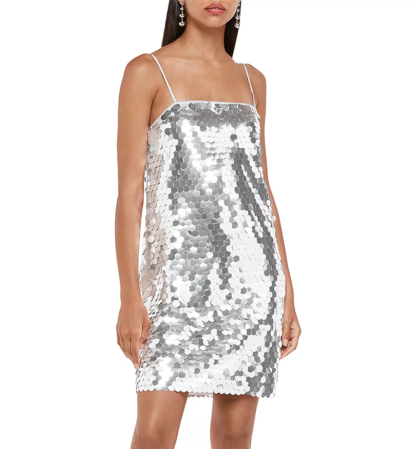 Whistles Mini Disc Sequin Dress
